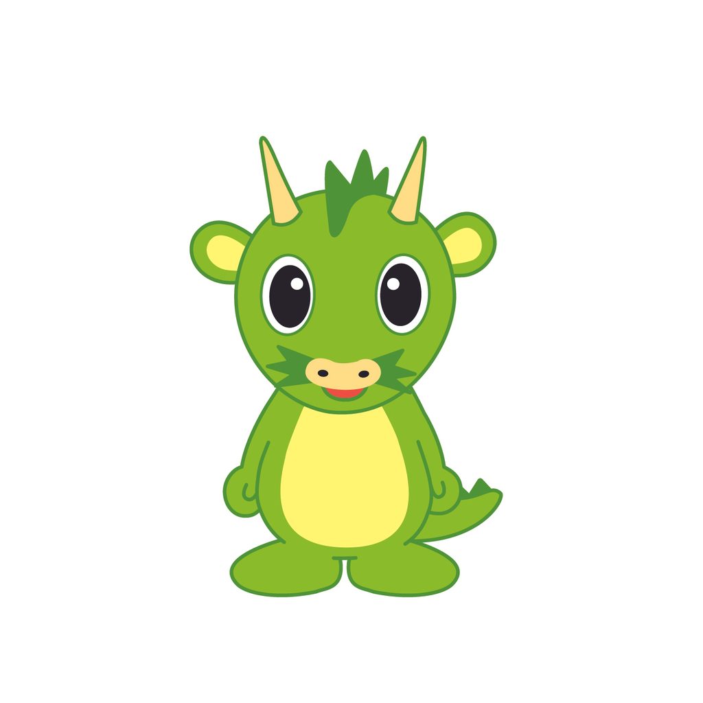 正面を向いたさいたま市PRキャラクター「つなが竜ヌゥ」
